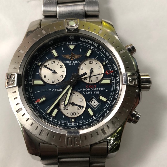 Breitling Other - A Gorgeous Blue Chronograph BREITLING.